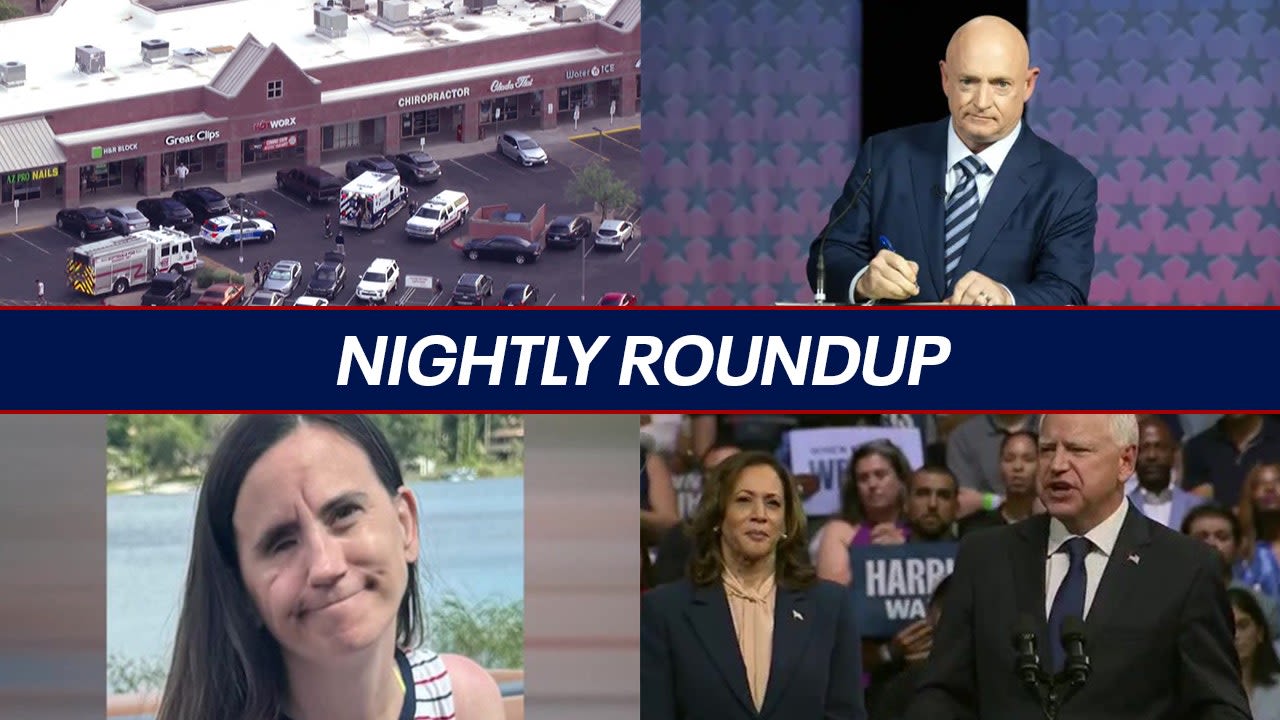 Mark Kelly reacts to Harris' VP pick; Arizona woman loses an eye after a shooting | Nightly Roundup