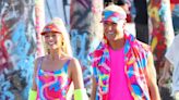 Margot Robbie and Ryan Gosling Rollerblade in Neon at Venice Beach While Filming Barbie Movie