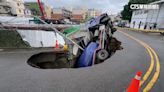 疑豪雨掏空建案基地！ 水泥車灌漿整車跌落坑洞