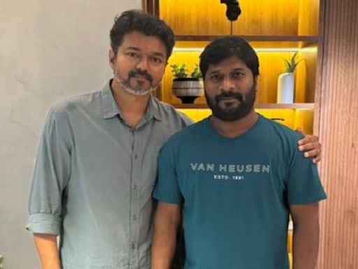 Thalapathy Vijay meets Maharaja director Nithilan after film's success, PICS from ‘enlightening meeting’ go viral