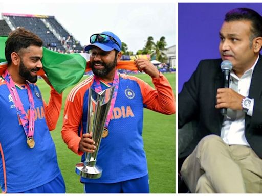 Sehwag recalls Virat Kohli 'carrying team' in WCs, Rohit Sharma's 'caring' captaincy in tear-jerking retirement tribute