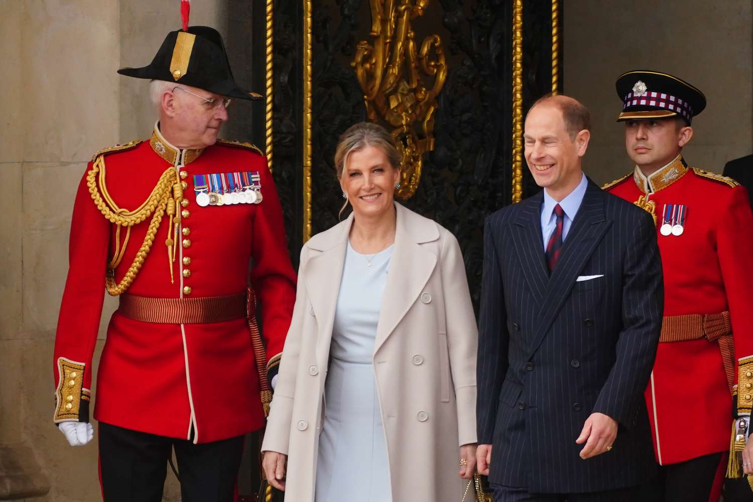 Duchess Sophie Recreated the Iconic Beatles 'Abbey Road' Photo in a Hot Pink Dress