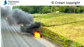 London travel news LIVE: M25 reopens in Surrey after van bursts into flames