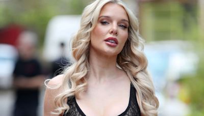 Helen Flanagan stuns in cut out lace panelled dress for Celebs Go Dating