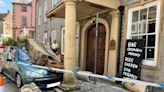 Car crashes into 600-year-old pub damaging pillars