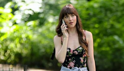 Dakota Johnson Just Rocked This Reformation Dress on the Set of Her New Rom-Com