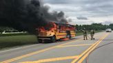 Groveport Madison students evacuated after bus catches fire