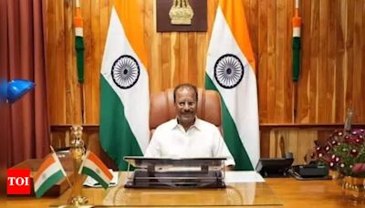 Indra Sena Reddy Nallu takes oath as Governor of Mizoram | India News - Times of India