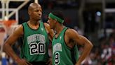 Celtics' Teammates Rajon Rondo And Ray Allen Boxed In Weight Room