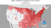 January was one of the warmest on record, with Northeast temps soaring 11-12 degrees higher