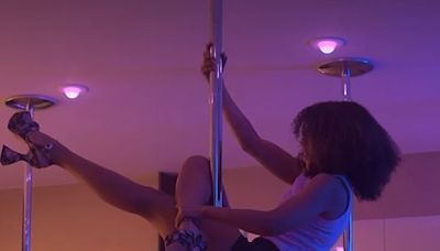 Kerry Washington turns up the heat while learning to POLE DANCE