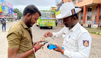 The Mangaluru City police started a drive to book cases against autorickshaws, cars, and buses using dazzling lights, shrill horns, and “tint” films for windshields and side windows.