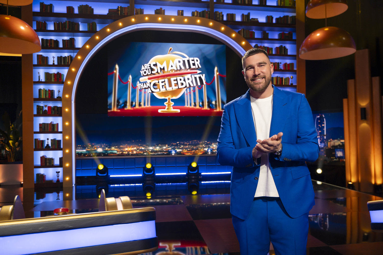 Get a 1st look at Travis Kelce hosting the new game show ‘Are You Smarter Than a Celebrity?’