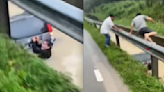 A 50-year-old man from Kota Tinggi dives into monsoon drain to save woman being swept away by raging current