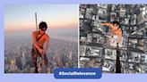 Man shares incredible selfie taken on top of the Empire State Building's antenna at 1,435 feet