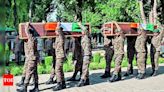 Six terrorists killed, two soldiers martyred in J&K encounters | Srinagar News - Times of India