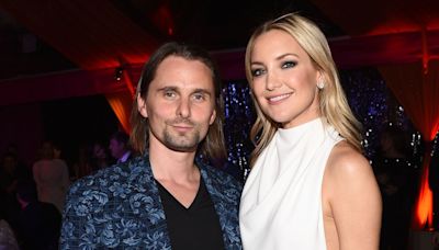 Kate Hudson reacts after ex Matt Bellamy welcomes second child