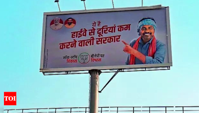 In Haryana BJP posters, 'aam aadmi' takes centrestage ahead of polls | India News - Times of India