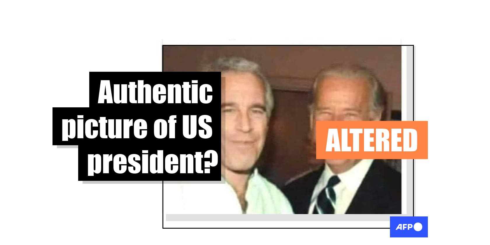 Photo of Joe Biden with Jeffrey Epstein is doctored