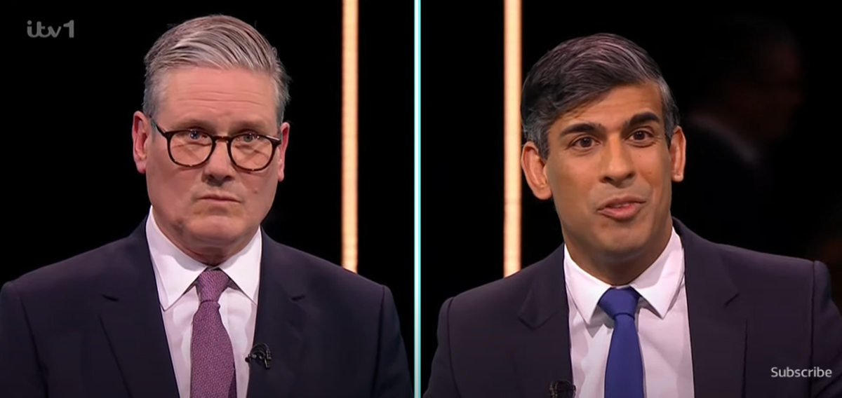 General Election LIVE: Sunak and Starmer clash on NHS and immigration in first election debate