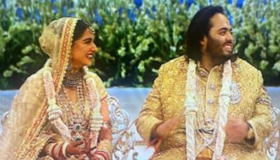 Anant Ambani and Radhika Merchant tie the knot. See first photos, videos of the newlyweds