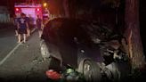 台東深夜車禍！轎車自撞車頭全毀 6歲女童骨折急送醫
