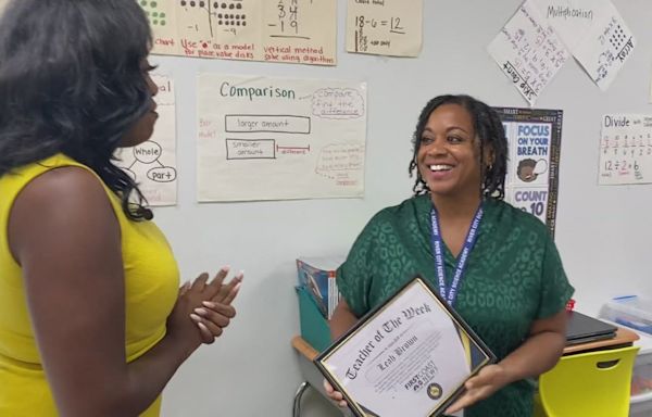 Teacher of the Week: Mrs. Brown at River City Science Academy loves when students 'meet their goals'