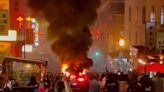 Watch: Waymo driverless car set on fire by San Francisco crowd