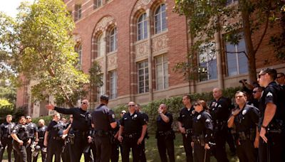 To find masked mob members who attacked UCLA camp, police are using Jan. 6 tactics