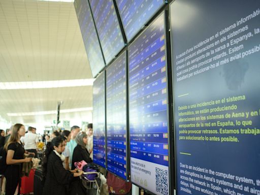 Los aeropuertos vuelven a la normalidad tras la caída mundial de Microsoft