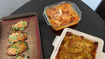 I made eggplant Parmesan using recipes from 3 celebrity chefs. The best one was worth the extra time and effort.