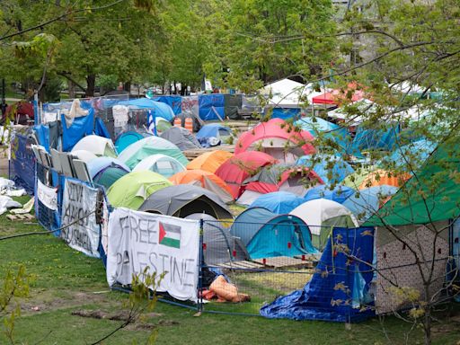 McGill condemns 'alarming' image of armed fighters shared by encampment group