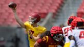 Miller Moss struggles to stand out against revamped defense in USC spring game