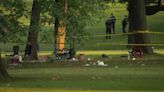 Mass shooting leaves one dead and six injured in New York park as cops launch hunt for gunmen