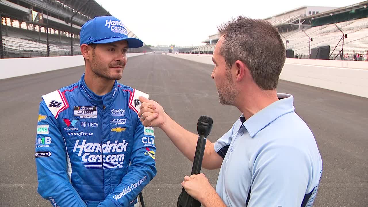 Watch: Kyle Larson talks 1st Brickyard 400 victory