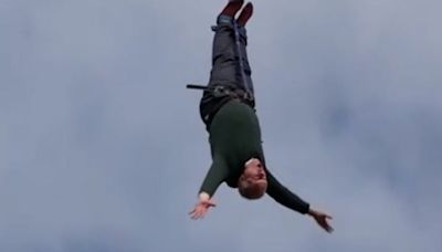 Watch: Ed Davey bungee jumps as Liberal Democrats kick off last week of general election campaign