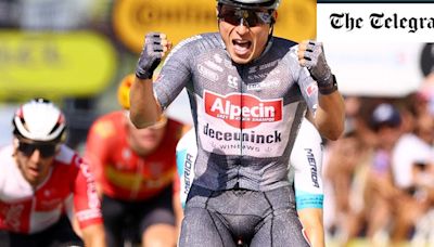 Mark Cavendish misses out in his final Tour de France sprint as Jasper Philipsen wins stage 16
