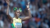 World Champs Sha’Carri Richardson And Twanisha Terry Helped Injured Jamaican Speedster Shashalee Forbes Off Track