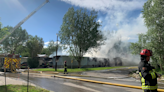 Plane crashes into Colorado mobile home park, setting two trailers ablaze