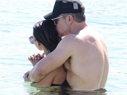 Matt Damon, 53, and Luciana, 47, swimsuits Greece