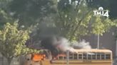 8-month pregnant driver who saved students from a burning school bus said her 'mommy instincts kicked in really fast'