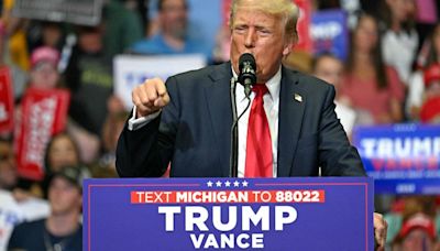 Trump addresses Grand Rapids crowd in 1st rally since shooting: 'I took a bullet for democracy'