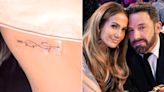 Jennifer Lopez Reveals She and Ben Affleck Got New Tattoos on First Valentine's Day as Married Couple