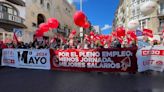 2.500 personas salen a la calle el 1 de mayo en Santander para reivindicar el pleno empleo