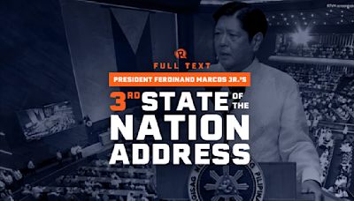 FULL TEXT: President Marcos’ State of the Nation Address 2024