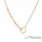 【Just Diamond】圓緣 18K玫瑰金項鍊(網路限定)