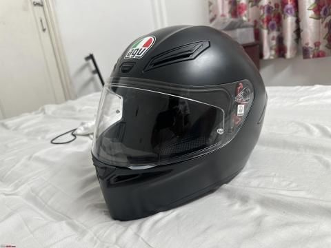 An AGV helmet replaces my ageing LT: Initial impressions | Team-BHP
