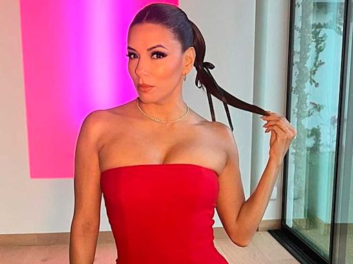 La coleta 'coquette' de Eva Longoria inspirará tu mejor peinado de invitada