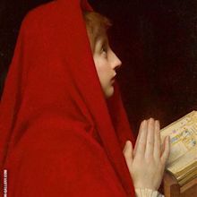The Red Cloak by Jules Joseph Lefebvre | Oil Painting Reproduction