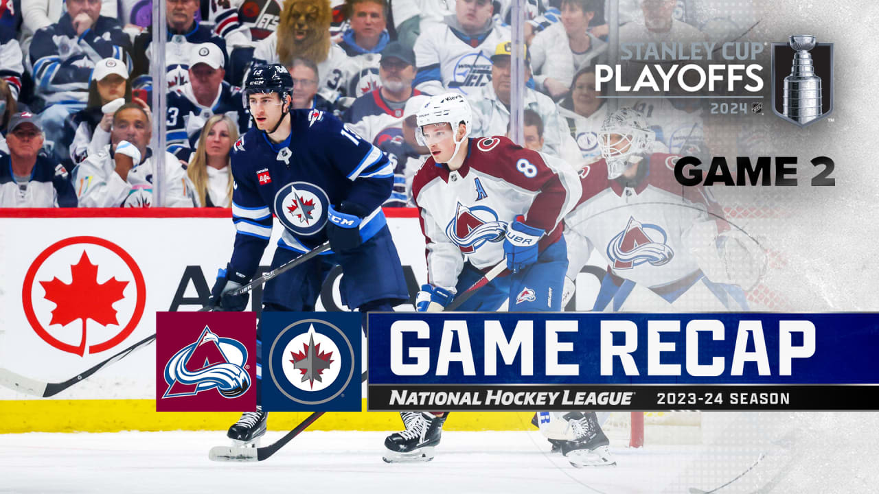 Avalanche score 4 in 2nd, defeat Jets in Game 2 to even West 1st Round series | NHL.com